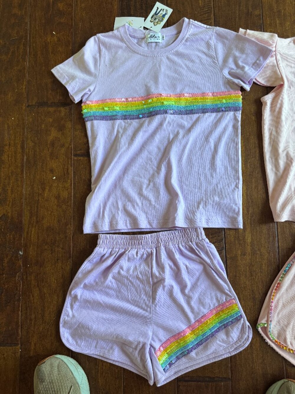Lola + The Boys Girls Size 10 Rainbow Gem Outfit